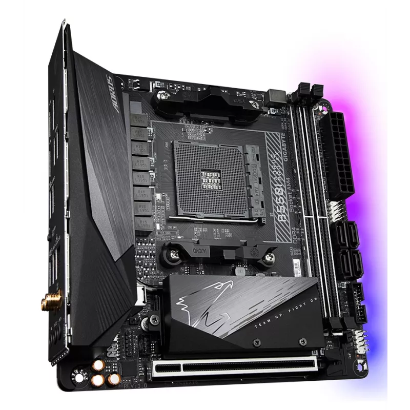 Emaplaat GIGABYTE B550I AORUS PRO AX, B550, AM4, Mini-ITX