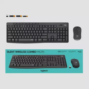Logitech MK295 Silent Wireless Combo klaviatuur RF-juhtmevaba QWERTY US International Must