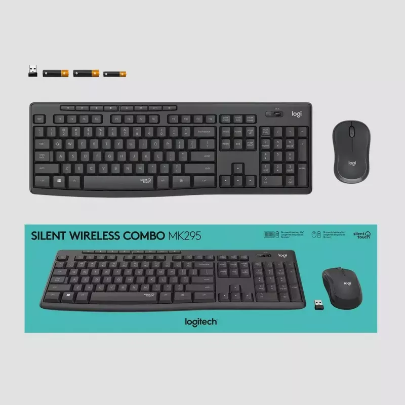 Logitech MK295 Silent Wireless Combo klaviatuur RF-juhtmevaba QWERTY US International Must