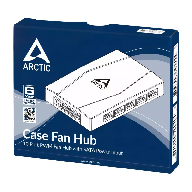 Korpuse ventilaatori jaotur ARCTIC ACFAN00175A 10 pordiga PWM koos SATA toitega