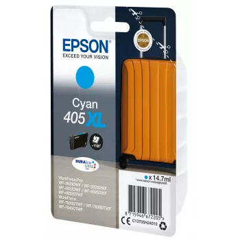 Epson 405XL DURABrite Ultra tindikassett 1 tk Originaal Kõrge tootlikkusega (XL) tsüaan