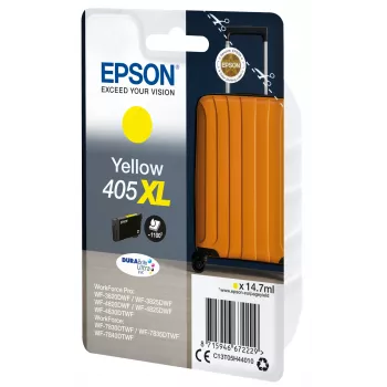 Epson 405XL DURABrite Ultra Ink tindikassett 1 tk Originaalne suur (XL) tootlus, kollane