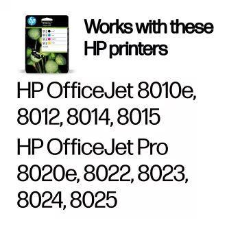 HP 912 4-pakk must/tsüaan/magenta/kollane originaal tindikassetid