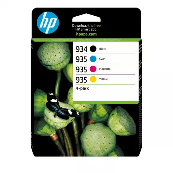 HP 934 must/935 tsüaan/magenta/kollane 4-pakk originaalprinterikassette