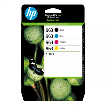 HP 963 4-pakett must/tsüaan/magenta/kollane originaaltindi kassetid