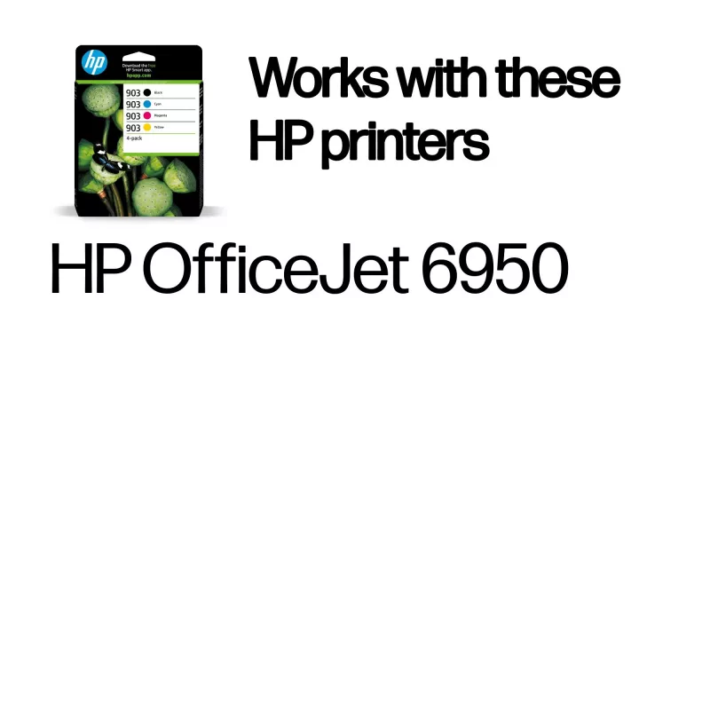 HP 903 4-pakk must/tsüaan/magenta/kollane originaalprinterikassetid