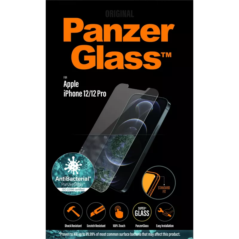 PanzerGlass ® ekraanikaitse iPhone 12 | 12 Pro | Standard Fit