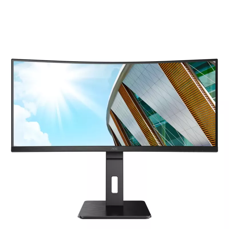AOC P2 CU34P2A arvutimonitor 86,4 cm (34 tolli) 3440 x 1440 pikslit Quad HD LED must