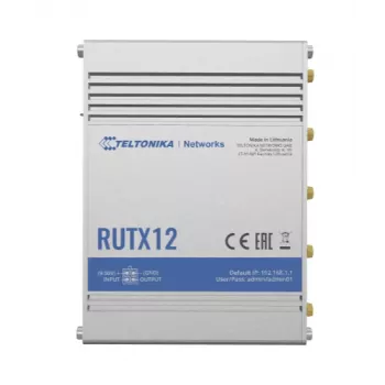 TELTONIKA Rutx12 4G LTE CAT6 kahe sagedusalaga Wi-Fi tööstusruuter