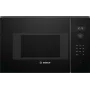 Sisseehitatud solo mikrolaineahi Bosch Serie 6 BFL524MB0 — 800 W, 20 L, grill, puute- ja pöördjuhtimine, must