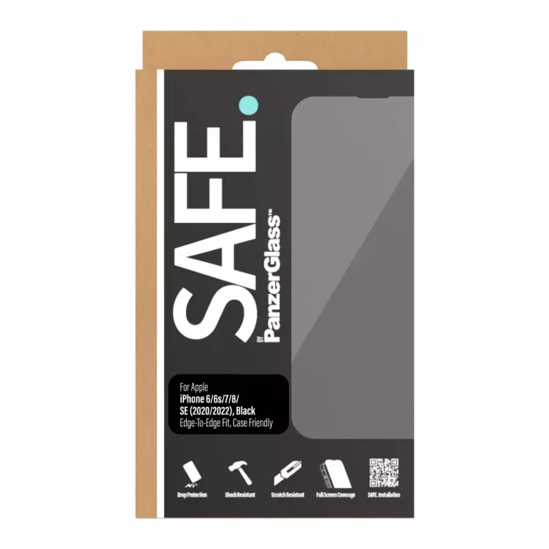PanzerGlass SAFE. by ® ekraanikaitse iPhone 8 | 7 | 6 | 6s | SE (2020/2022) | servast-servani