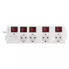 Pikendusjuhe LogiLink LPS252 1,5 m 4 vahelduvvoolupistikupesa Siseruumidesse Valge