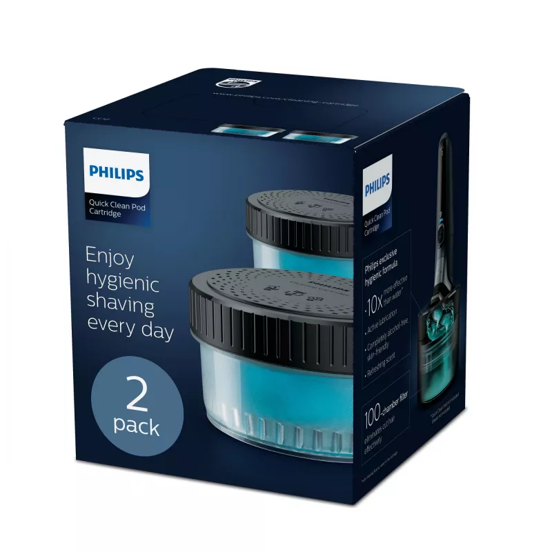 Philips Quick Clean Pod puhastuskassett CC12/50 2-pakendiline puhastuskassett elektriliste pardlipeade jaoks