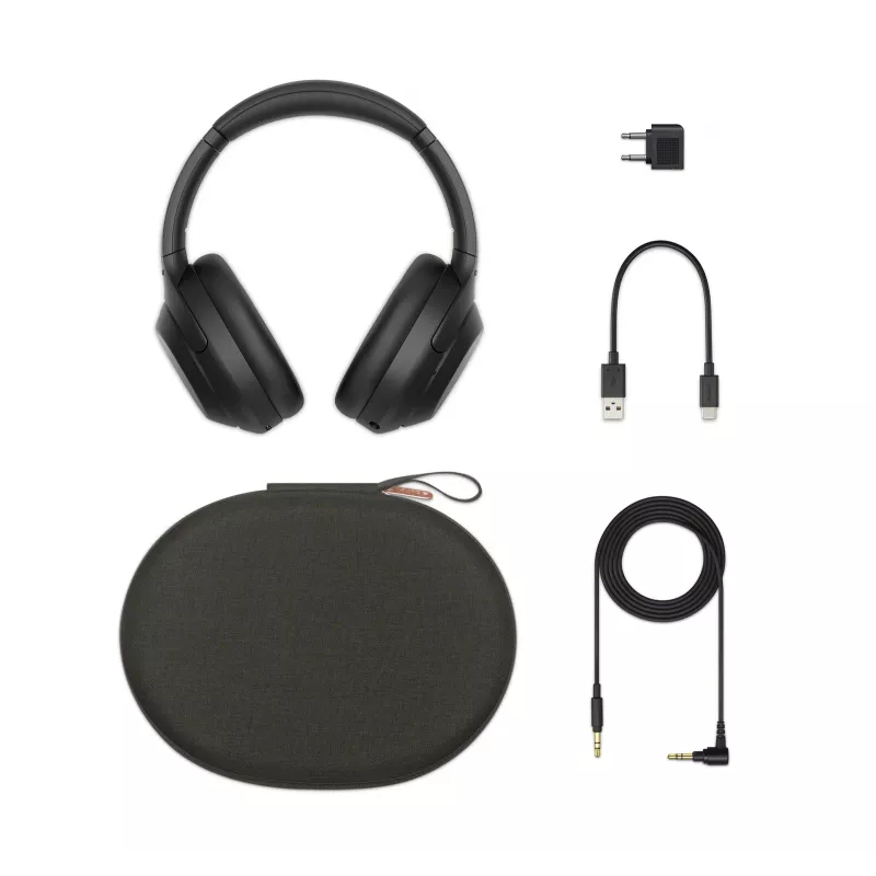 Sony WH-1000XM4 kõrvaklapid, juhtmevabad, peavõruga, kõned/muusika, USB Type-C, must