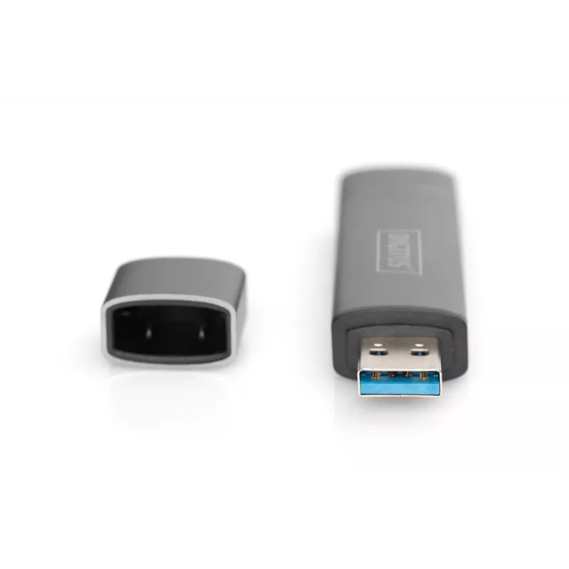 DIGITUS Combo kaardilugeja ja jaotur (USB-C + USB 3.0) 1x SD, 1x MicroSD, 1x USB 3.0, hall