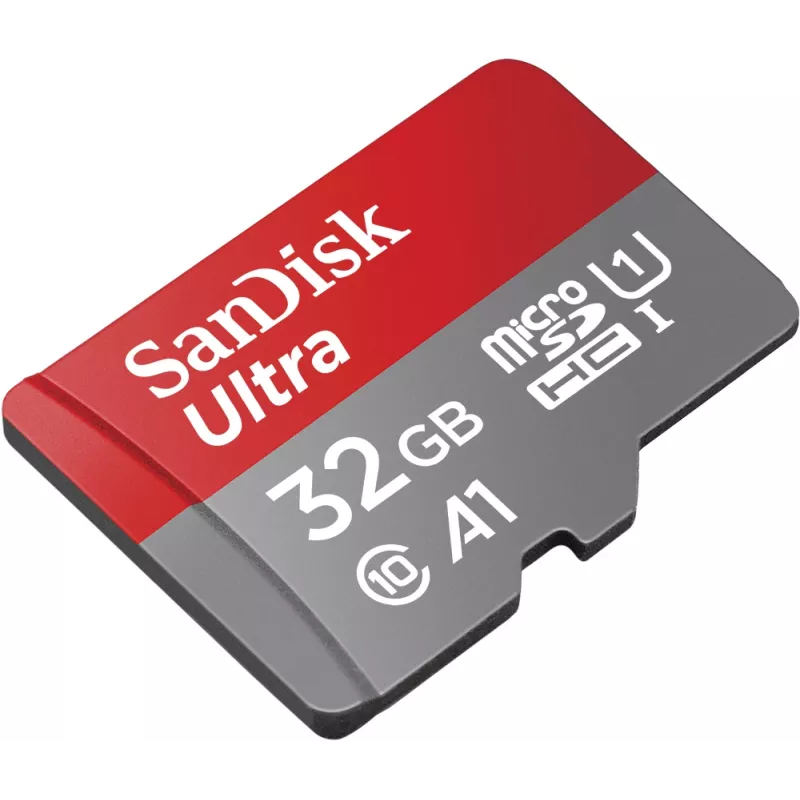 SanDisk 32 GB Ultra microSDHC UHS-I mälukaart adapteriga – 98 MB/s, C10, U1, Full HD, A1