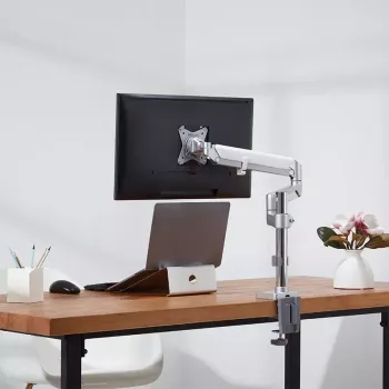 Monitor mount LogiLink BP0087 81.3 cm (32 inch) Desk Silver