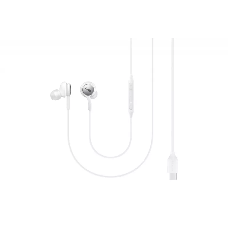 Juhtmega kõrvaklapid Samsung EO-IC100, binauraalsed, USB USB-C pistik, 32 Ω impedants, 20–20000 Hz, valged