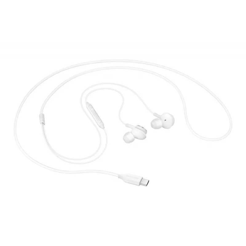 Juhtmega kõrvaklapid Samsung EO-IC100, binauraalsed, USB USB-C pistik, 32 Ω impedants, 20–20000 Hz, valged