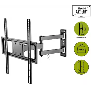 Goobay TV seinakinnitus Basic FULLMOTION M 35 kg 32-55 tolli