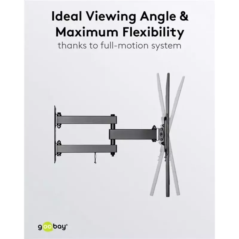 Goobay TV seinakinnitus Basic FULLMOTION M 35 kg 32-55 tolli