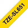 Brother TZE-SL651 sildilint, must kuldsel taustal