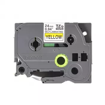 Brother TZE-SL651 sildilint, must kuldsel taustal