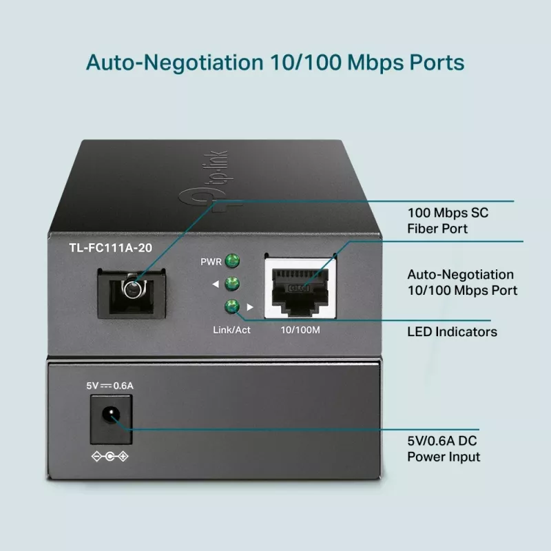 TP-Link 10/100 Mbps WDM meediamuundur