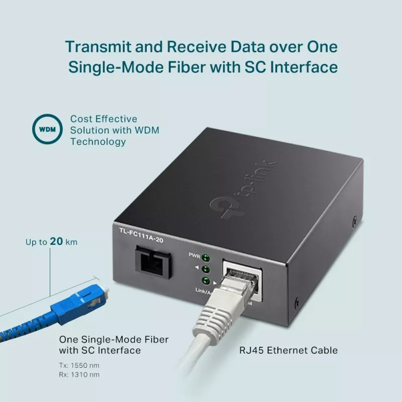 TP-Link 10/100 Mbps WDM meediamuundur