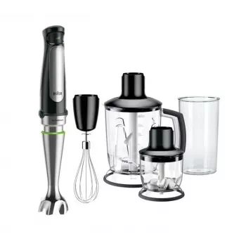 Braun MultiQuick 7 MQ 7045X 1,25 L saumikser 1000 W Must, roostevaba teras