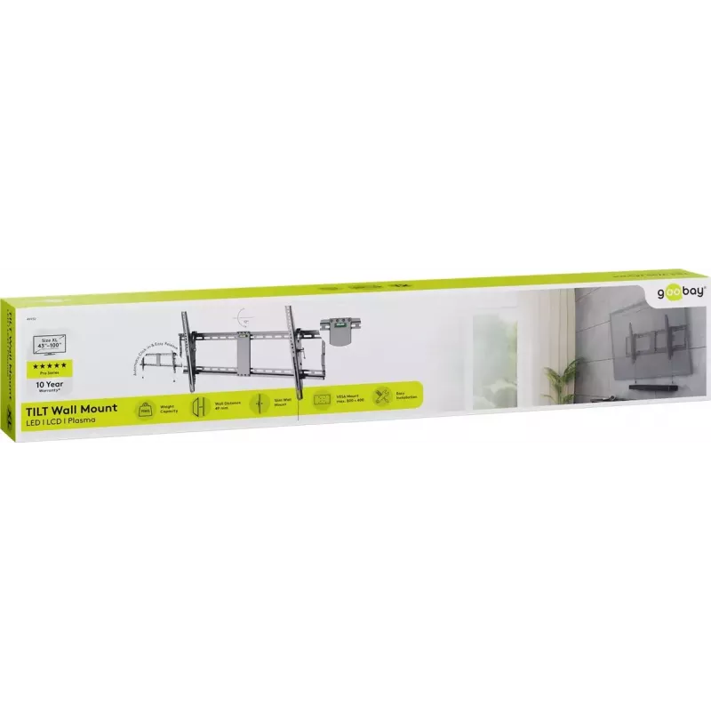 Wentronic Pro TILT (XL) 2,54 m (100-tolline) must telerikinnitus 70 kg