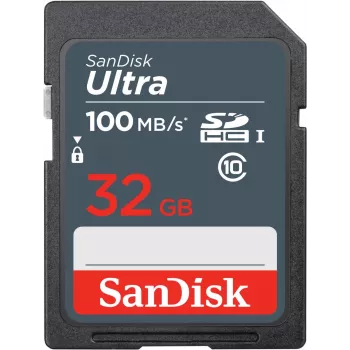 WESTERN DIGITAL SanDisk Ultra 32 GB SDHC-mälukaart 100 MB/s (SDSDUNR-032G-GN3IN)