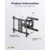 Goobay TV seinakinnitus Pro FULLMOTION (L) 60 kg 37–70 tolli
