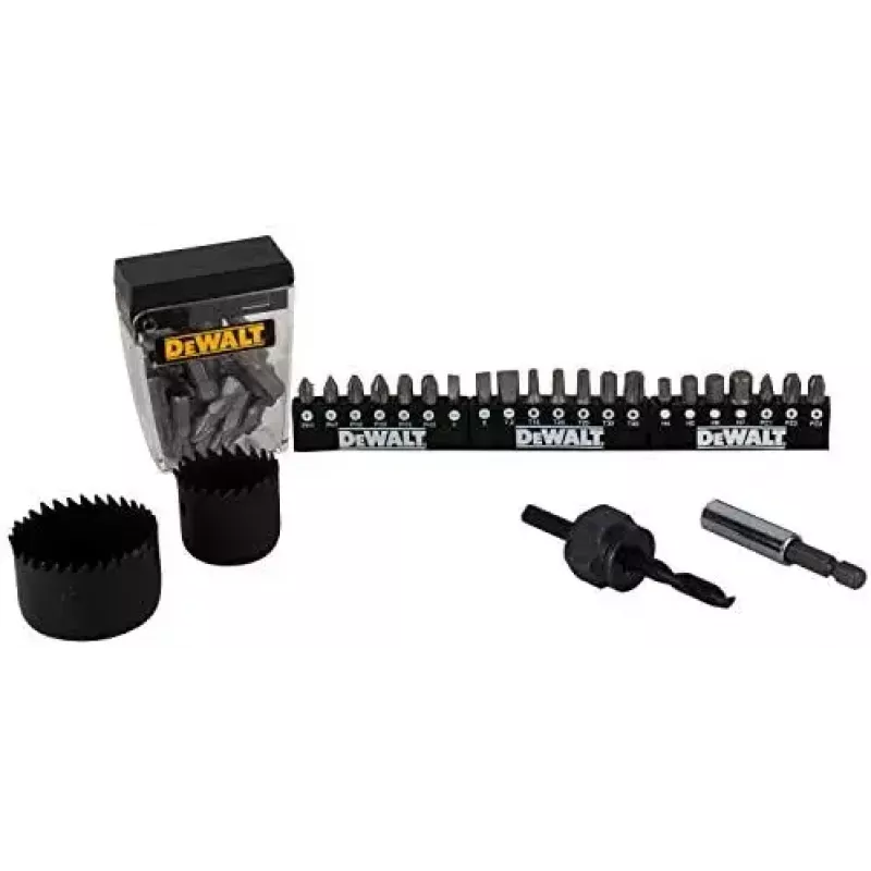 Puuriterade komplekt DeWalt DT71563-QZ — 100 tk metallile, sisaldab kruvikeeramisotsikuid ja kandekohvrit