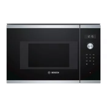Sisseehitatav soolo mikrolaineahi Bosch Serie 6 BFL524MS0 — 800 W, 20 L, puutetundlik juhtimine, roostevaba teras/must