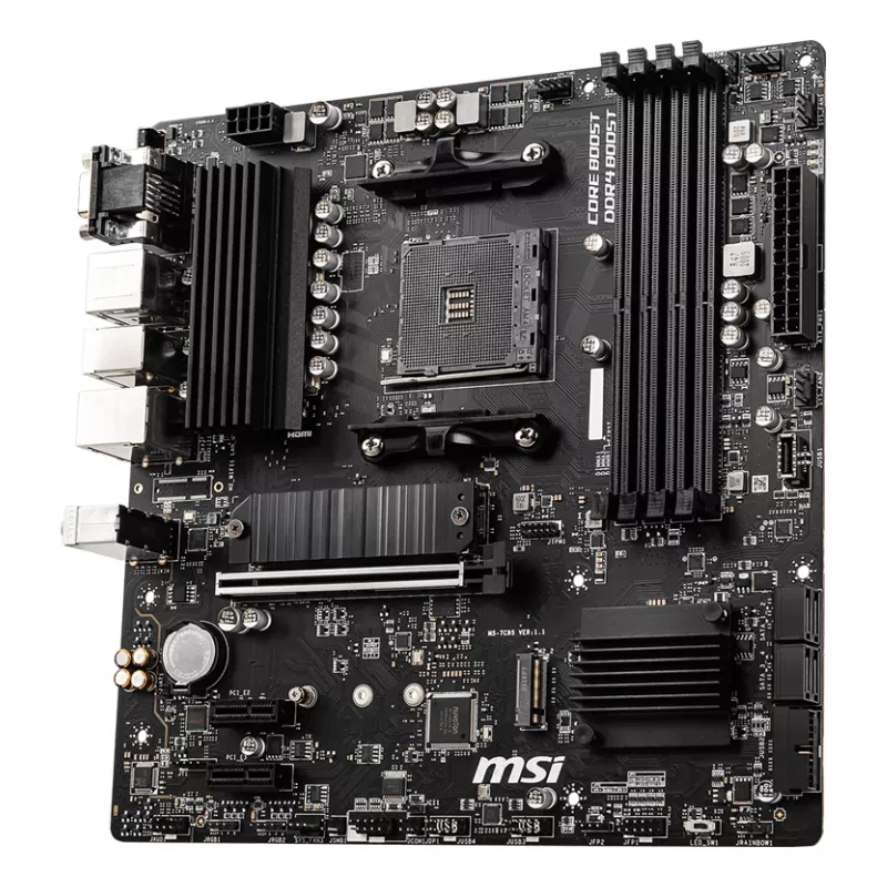 MSI B550M PRO-VDH emaplaat AMD B550 Socket AM4 micro ATX