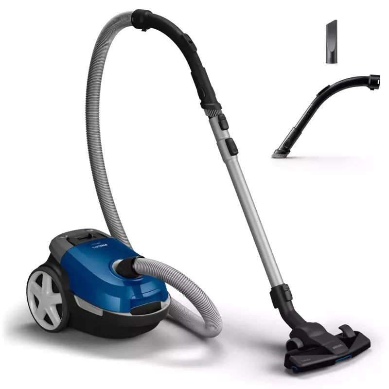 Silindertolmuimeja Philips XD3110/09 — 900 W, 3 L tolmukott, HEPA-filtratsioon, teleskoopne metalltoru