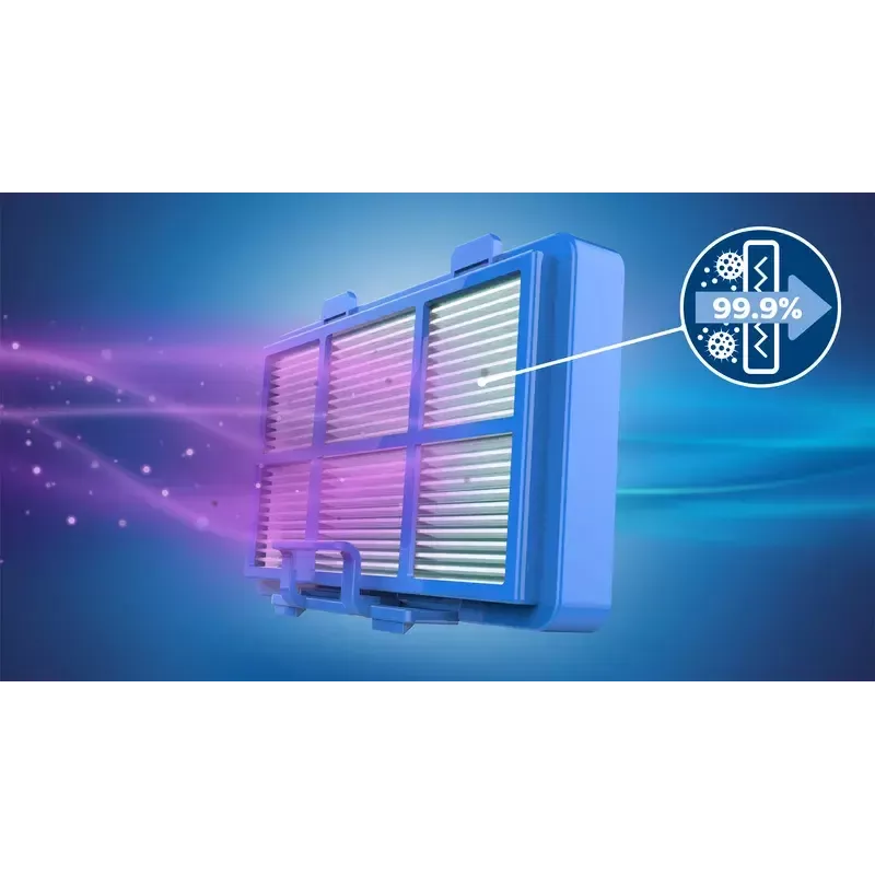 Silindertolmuimeja Philips XD3110/09 — 900 W, 3 L tolmukott, HEPA-filtratsioon, teleskoopne metalltoru