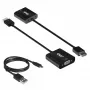 CLUB3D CAC-1302 videokaabli adapter 0,5 m HDMI Type A (Standard) VGA (D-Sub) must