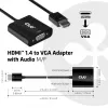 CLUB3D CAC-1302 videokaabli adapter 0,5 m HDMI Type A (Standard) VGA (D-Sub) must