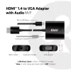 CLUB3D CAC-1302 videokaabli adapter 0,5 m HDMI Type A (Standard) VGA (D-Sub) must