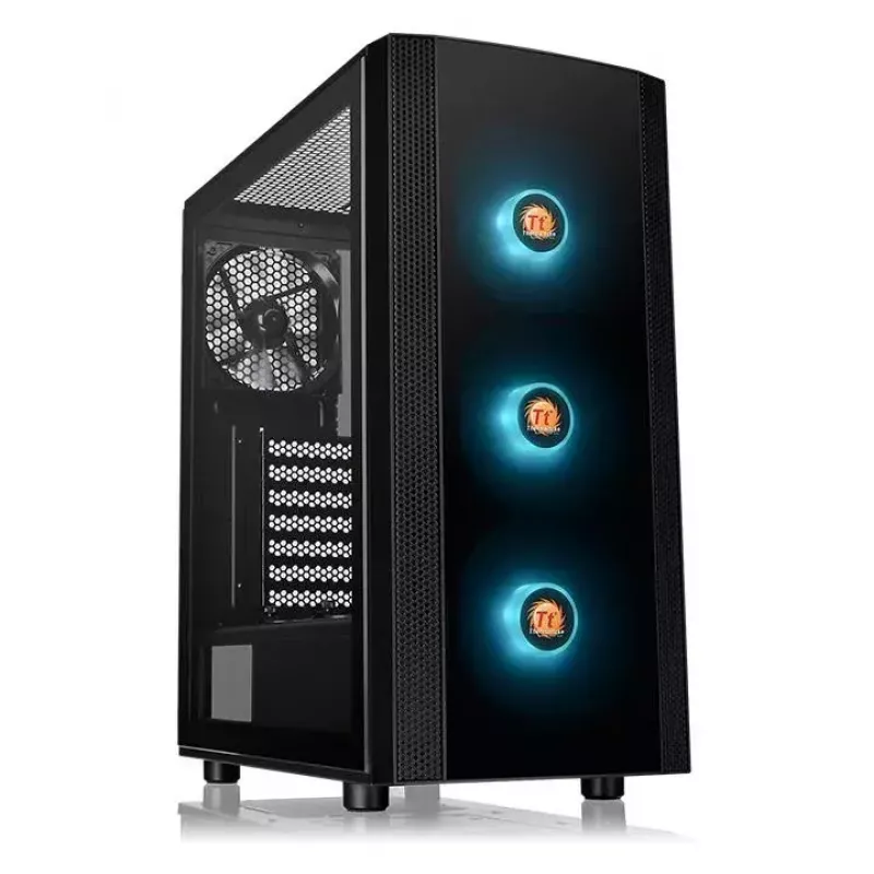 Arvutikorpus Thermaltake Versa J25 TG RGB Midi Tower Must