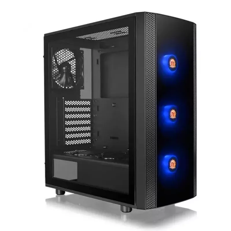 Arvutikorpus Thermaltake Versa J25 TG RGB Midi Tower Must