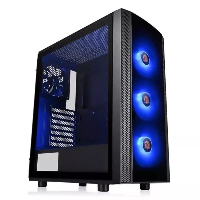 Arvutikorpus Thermaltake Versa J25 TG RGB Midi Tower Must
