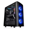 Arvutikorpus Thermaltake Versa J25 TG RGB Midi Tower Must
