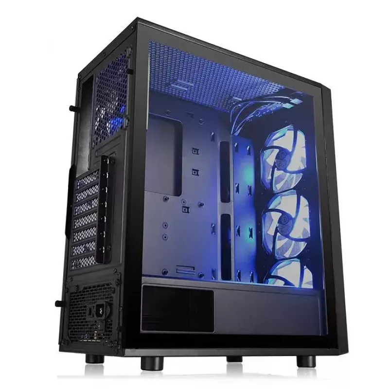 Arvutikorpus Thermaltake Versa J25 TG RGB Midi Tower Must