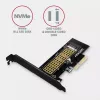 AXAGON ECO PCEM2-N PCIE NVME M.2 adapter, sisemine adapter PCI-Express x4 NVMe M.2 SSD kõvaketta ühendamiseks arvutiga