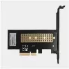 AXAGON ECO PCEM2-N PCIE NVME M.2 adapter, sisemine adapter PCI-Express x4 NVMe M.2 SSD kõvaketta ühendamiseks arvutiga