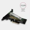 AXAGON ECO PCEM2-N PCIE NVME M.2 adapter, sisemine adapter PCI-Express x4 NVMe M.2 SSD kõvaketta ühendamiseks arvutiga