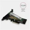 AXAGON ECO PCEM2-N PCIE NVME M.2 adapter, sisemine adapter PCI-Express x4 NVMe M.2 SSD kõvaketta ühendamiseks arvutiga